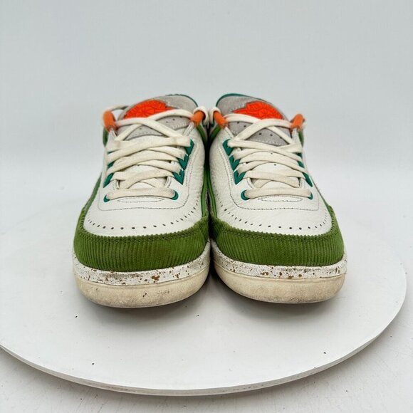 Nike Air Jordan 2 Low Women Size 6.5 DV6206-183 Titan Orange Chlorophyll Shoes - Picture 2 of 11